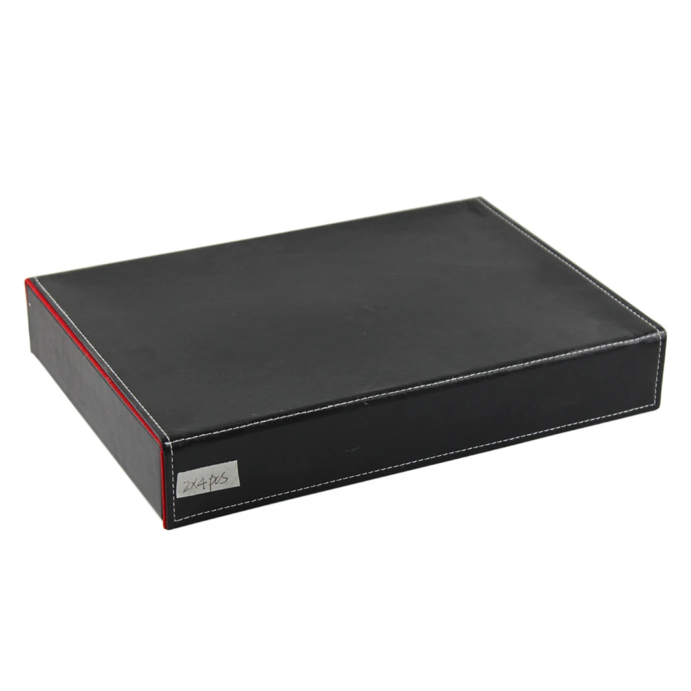 Luxury PU Velvet Black Red 8 Slots Eyewear Display Stand Sunglasses Display Box Spectacles Case