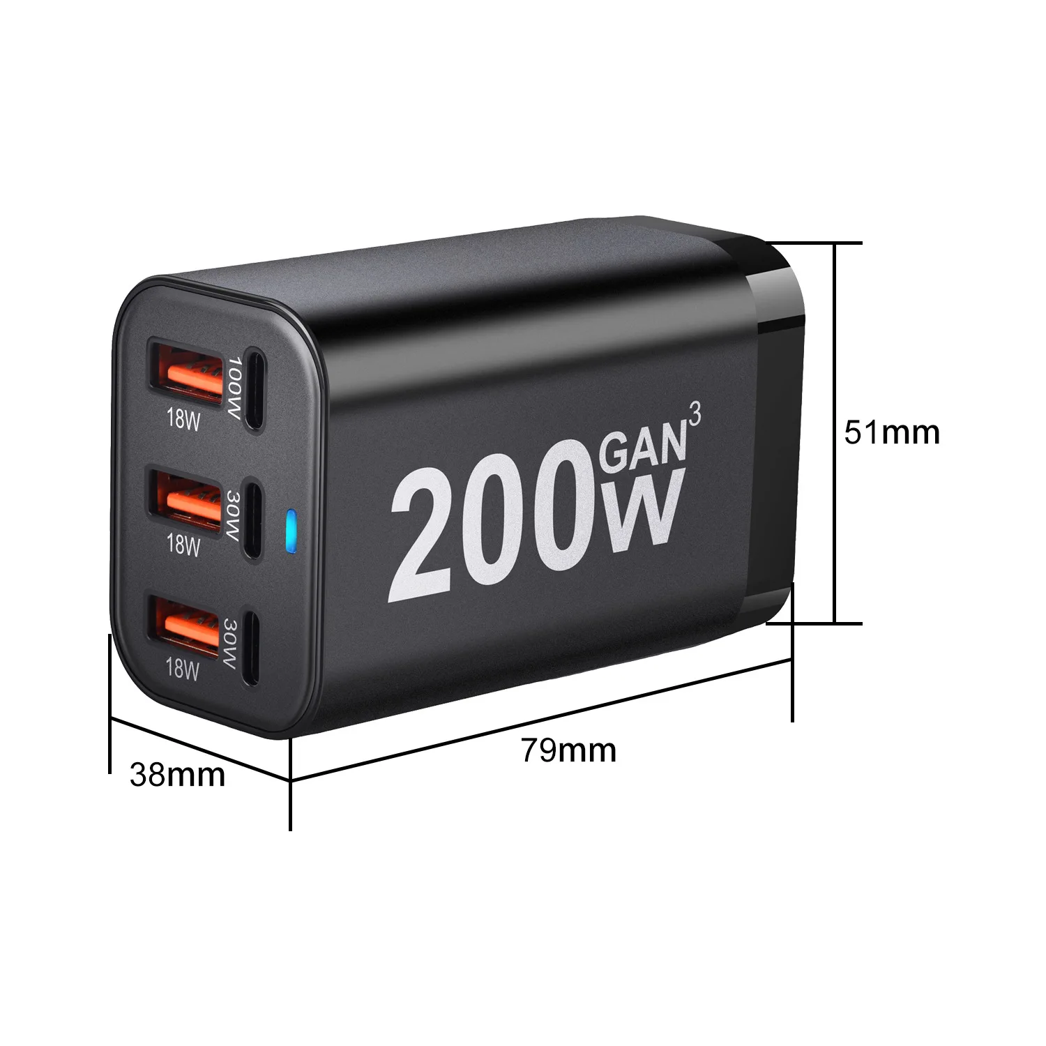 200W desktop super quick charger for Macbook pro iPad smart phones