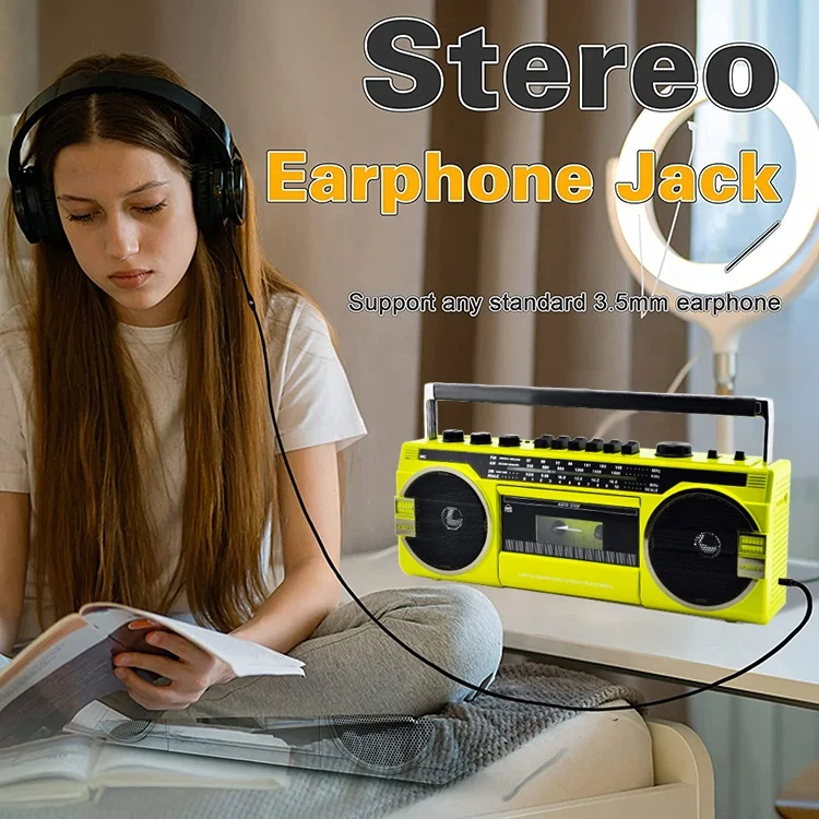 Vaa Antigua Silver Metal Acero Usb Audio Radio Grabadoras Y Reproductores De Casetes