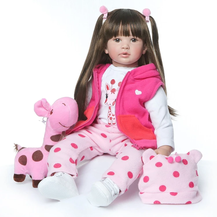 
 Кукла реборн NPK 23 дюйма, мягкая силиконовая виниловая кукла 60 см, мягкая силиконовая кукла младенец, реалистичные куклы реборн для новорожденных   (62358449183)