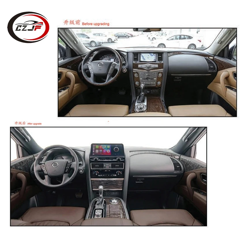 Лидер продаж спортивный стиль кожаное рулевое колесо в сборе для Nissan Patrol Y62 2022 детали обновления интерьера
