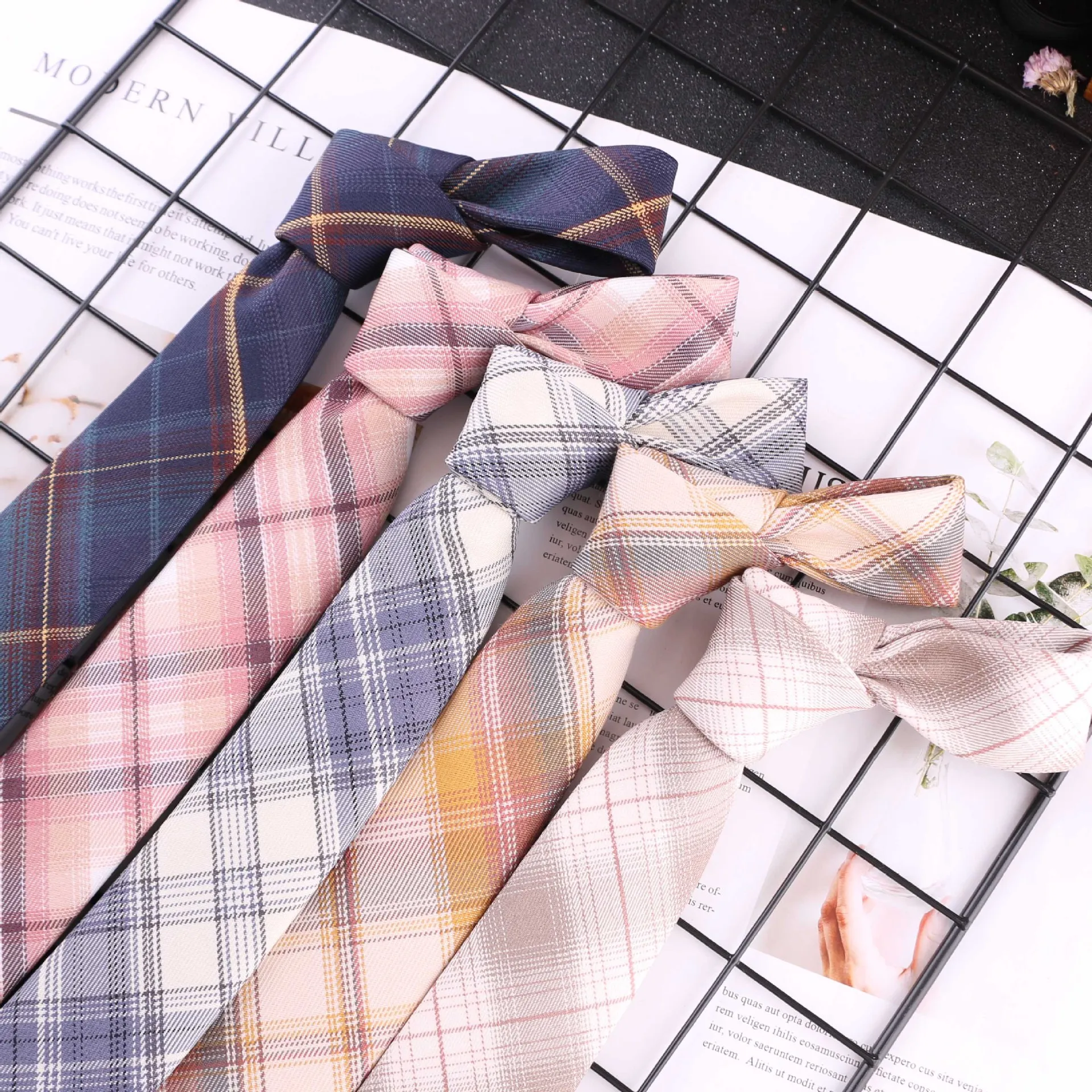 Галстук Мужской Хлопковый, дизайнерский узкий, в клетку, жаккардовый, плетеный, модный, для мальчиков и женщин, подарочные аксессуары