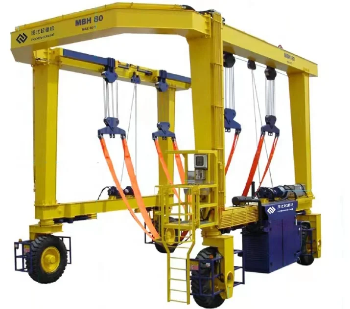 Container gantry crane price, container lifting cranes with rubber Tyre for sale