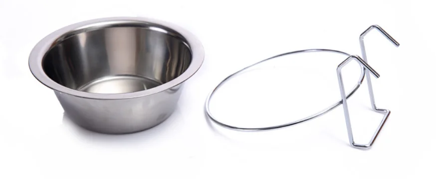 Pet Products Stainless Steel Hanging Pet Dog Bowls