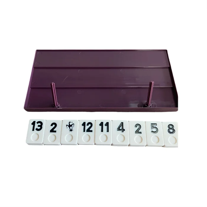 Wholesale Rummy Tiles Game Travel Games Rummy Board Game Rummy Set 4 Anti-Skid Durable Trays