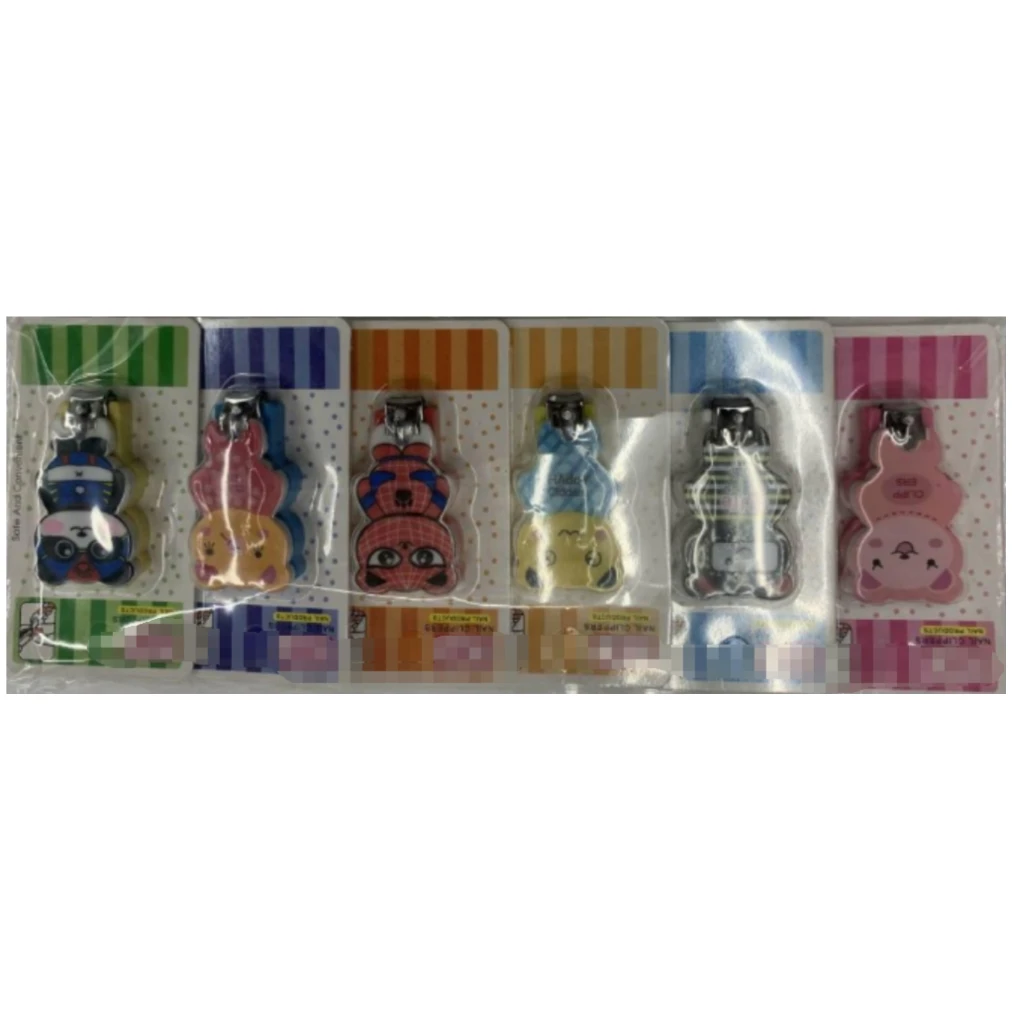 Nail Clipper Set Private Label Nail Care Trimming Tools Manicure Pedicure Set 10pcs/Card Nail Clippers with Key Chain Holder