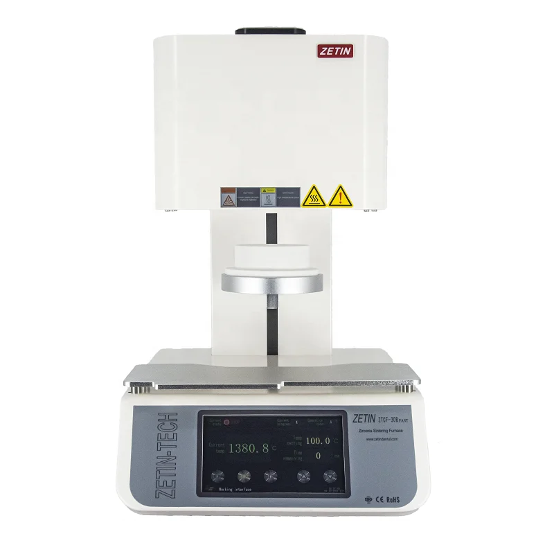 Dental Laboratory High Temperature Dental Muffle Furnace ZTCF-30B Fast Zirconium Sintering Furnace