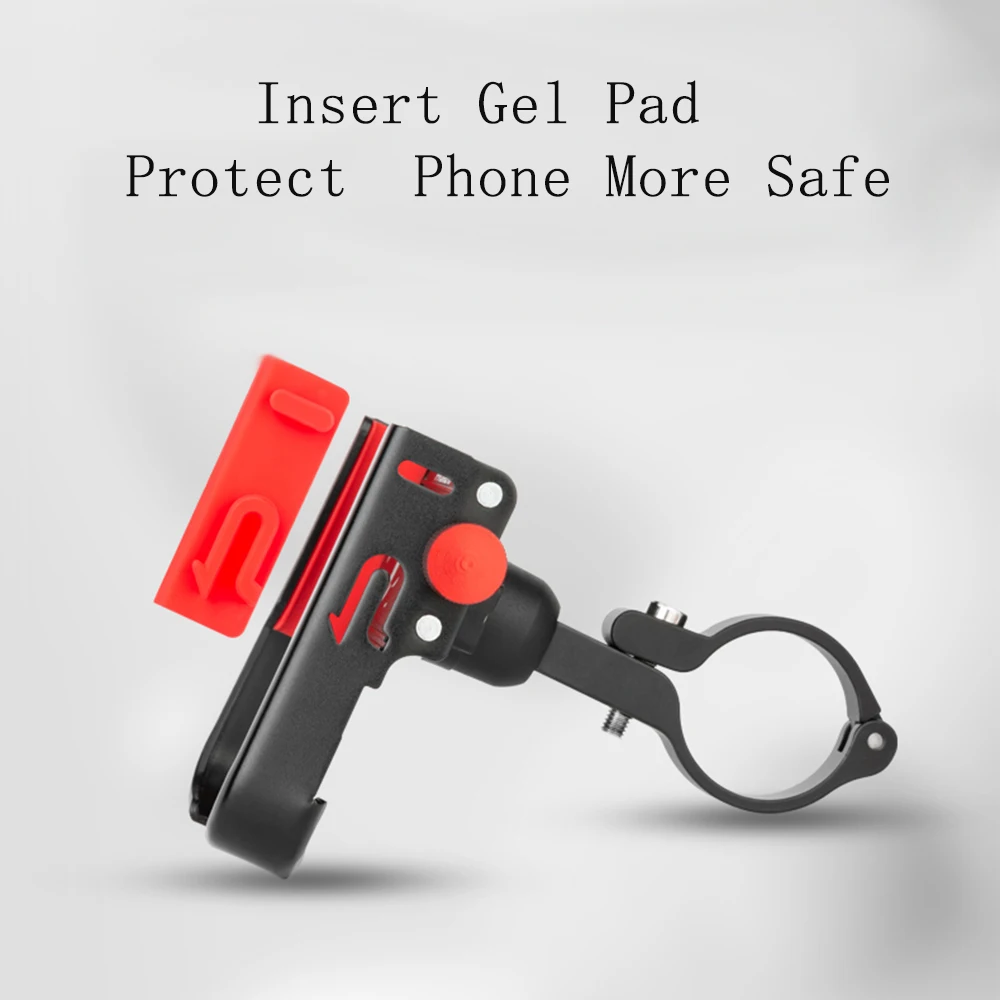 2024New Gel Holder Safe Cycling Bike phone holder 360degree Road MTB bicycle Safe USE aluminum alloy bike Handlebar phone holder