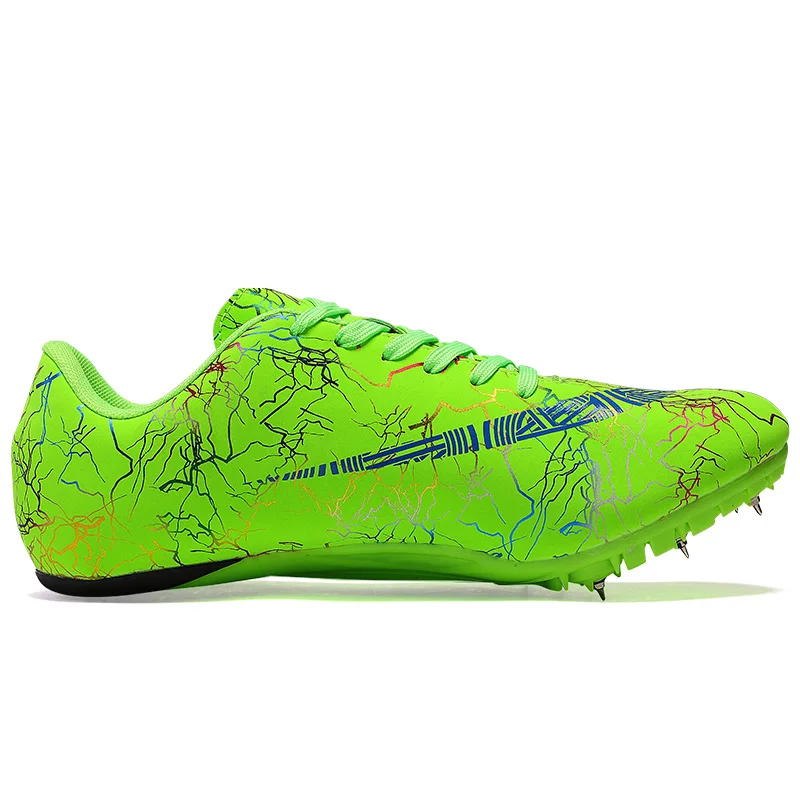 Running Shoes Men Sports Sneakers 100 M Track Field Shoes Ultralight Long Race Jump Sprint Dash Spikes Size 35-45