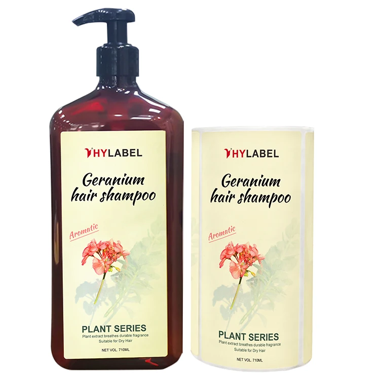 Custom Logo Daily Chemical Packaging Label PP Stickers BOPP Printing Shampoo Bottle Label for Packaging