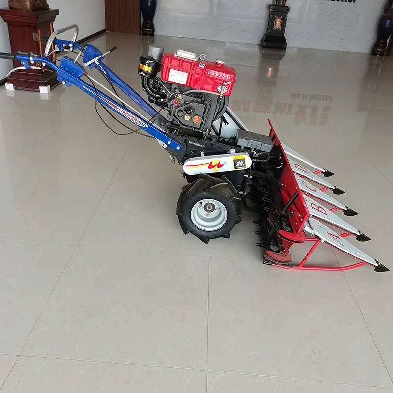Multifunctional Self Walking Medicinal Herbs Paddy Harvester Machine Rice Grain Reaper