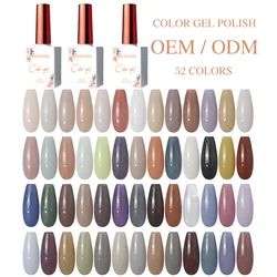 Nail Supplies Suppliers Private Label Gel Polish OEM Bottle Soak Off UV Nail Gel Polish Wholesale 52 Colors Beauty Nail