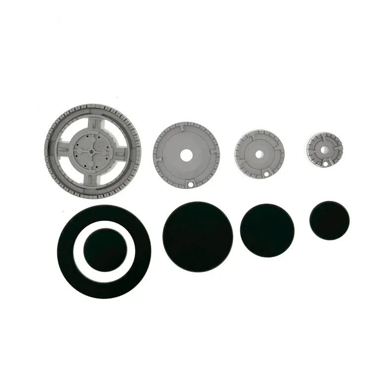 Cooklab Stove Oven Gas Cooktop Steel Glossy&Matt 2mm Burner Head CAP Set (Big+Med+Med+Small) Burner Gas Spare Parts