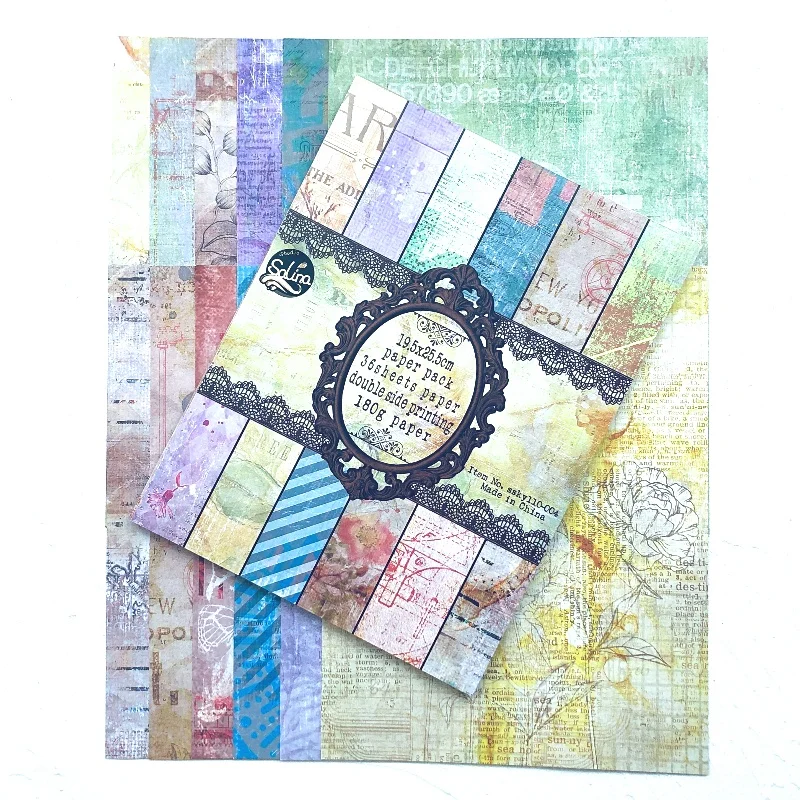 36 sheets 7.7*10 inch Designer Pad Cheap Factory Price Vintage Double-sided Printing 180gsm Acid free Scrapbooking Paper