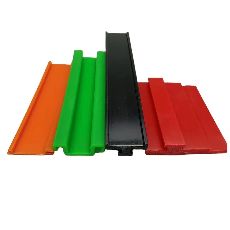 High Wear Resistance Custom Extrusion UHMW PE1000 Profile White Green Wear Strip