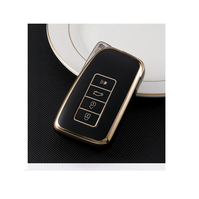 Soft TPU Car Key Fob Cover For Lexus ES/RX/NX/RX200t SRT Demon 2 3 4 buttons smart key case accessory accessories