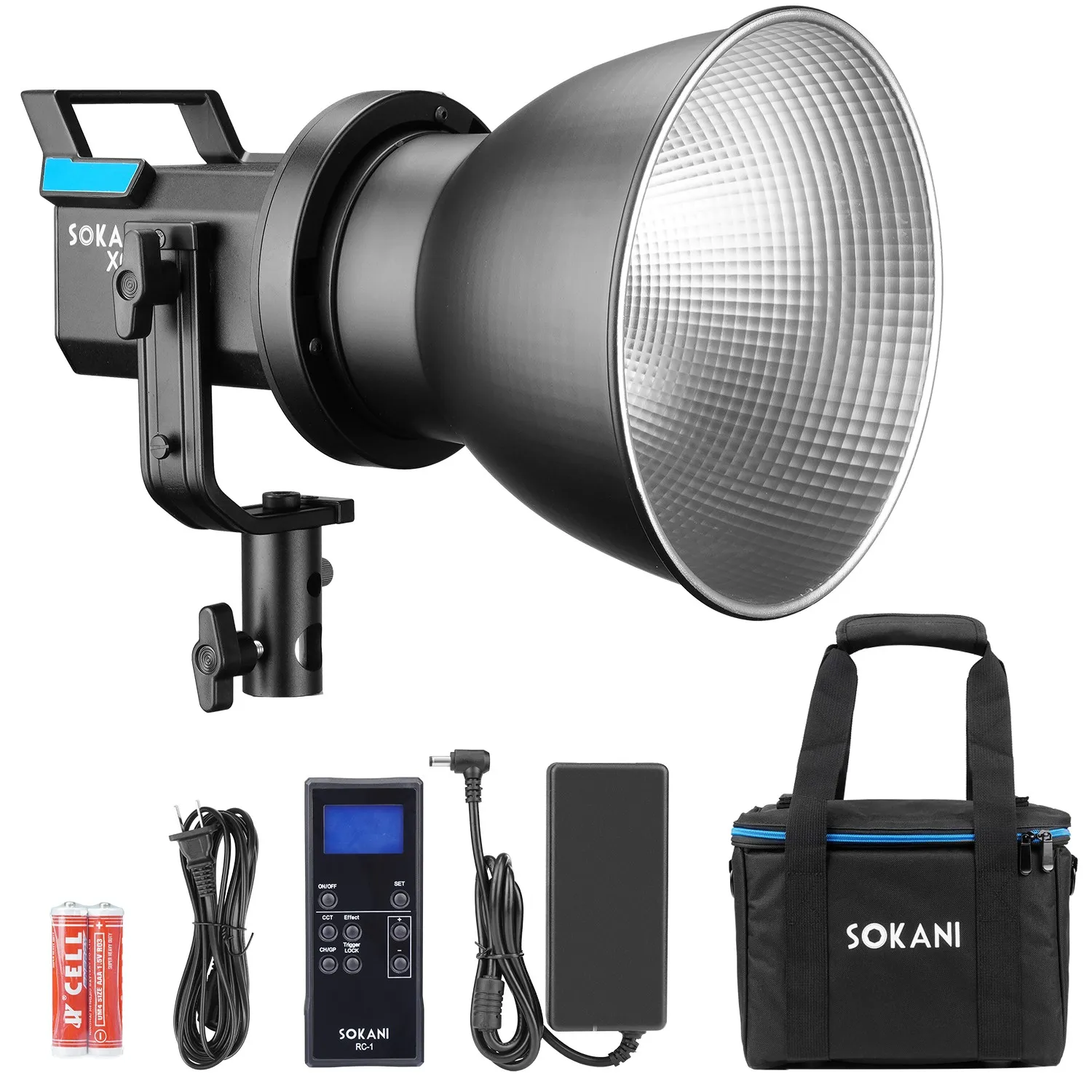 SOKANI X60 COB video light for outdoor Photography lighting equipment 80W 5600K daylight LED Studio kit