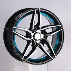 5841 five stars red blue bronze 4 hole 4x114.3 17x7 car wheel rim llantas rin rines 15 13 14 16 17 18 4/100