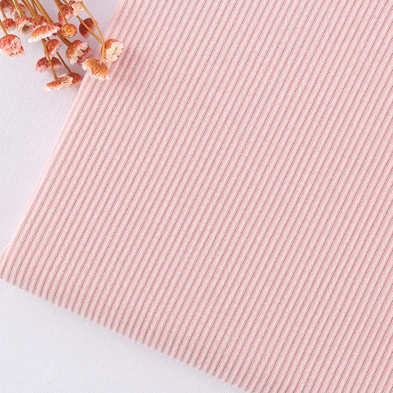 Sports Jacket Hem Hoodie Cuff Material 95 polyester 5 spandex 2x2 Rib Knit Fabric Lady Dress Polyester Spandex Scuba Knit Fabric