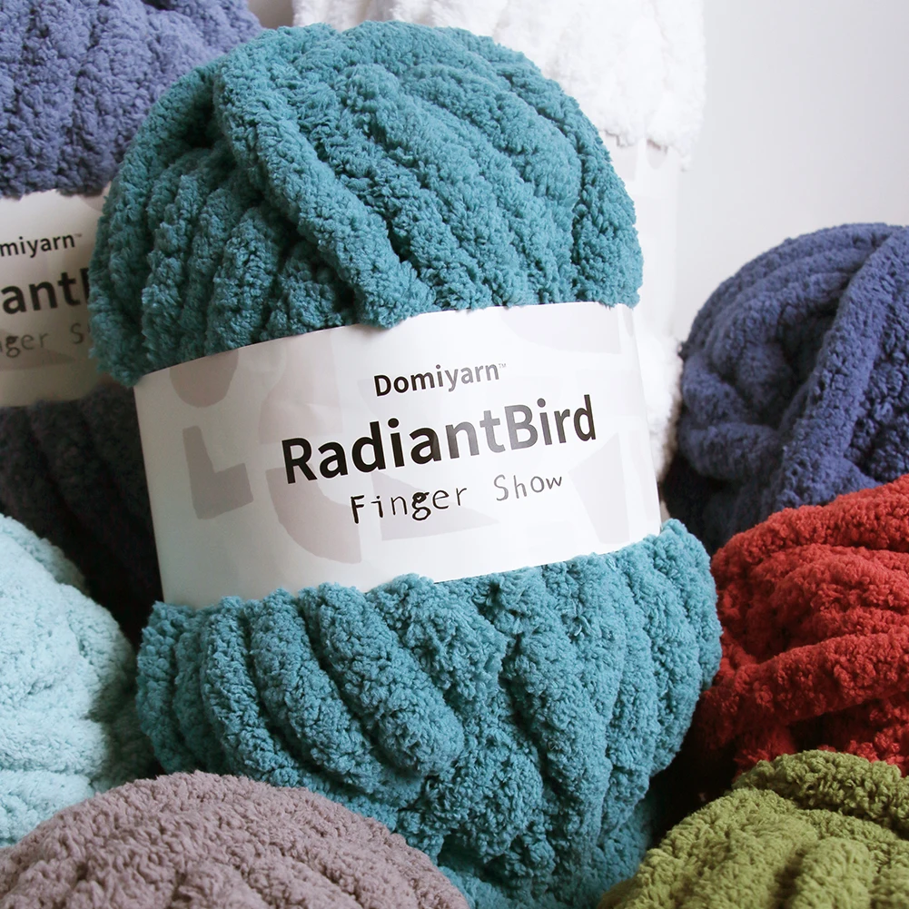 Factory Wholesale for Sofa car cushion floor cushion 100%polyester Blanket chunky yarn