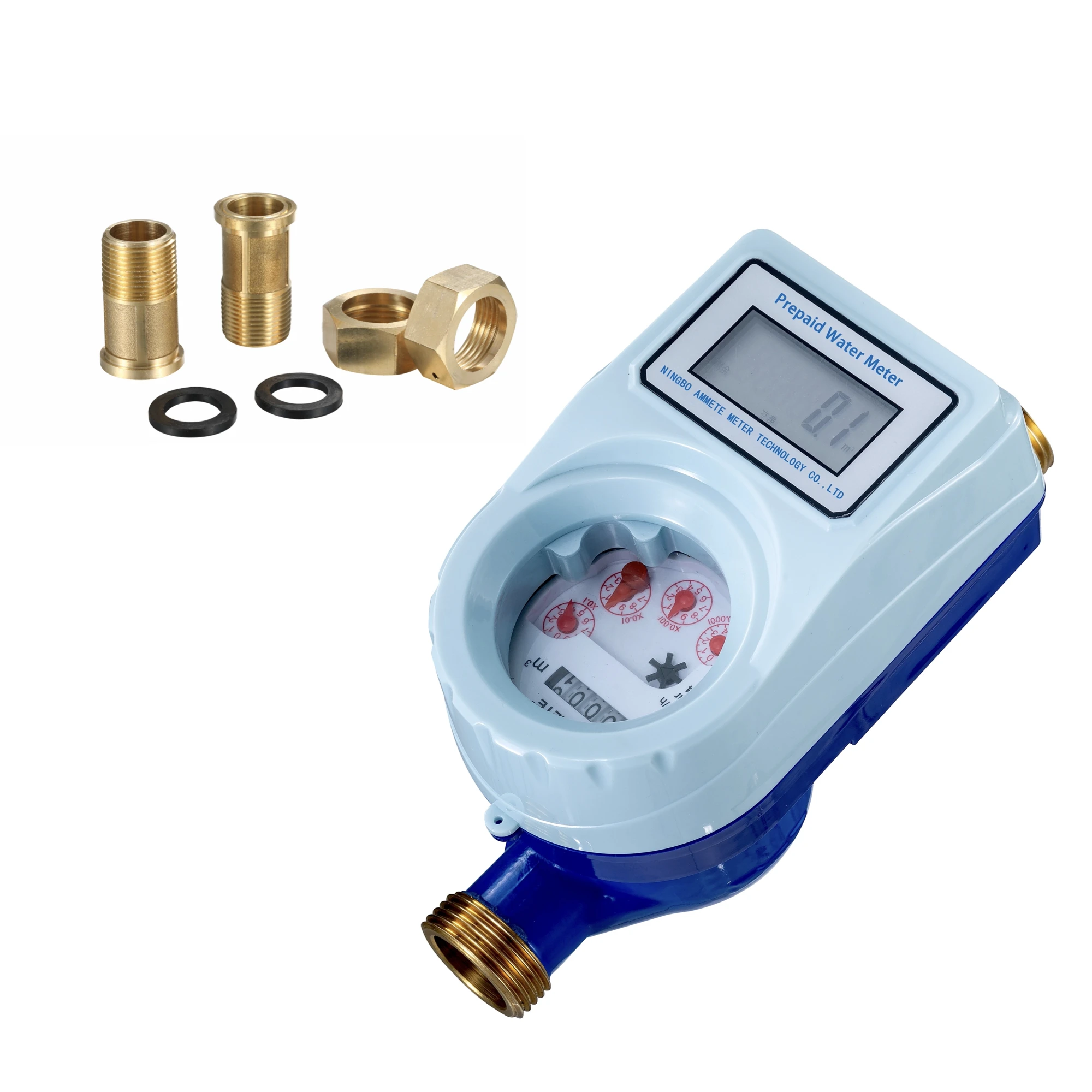 Prepaid Water Meter IC Card Valve Automatic Control Smart Water Meter