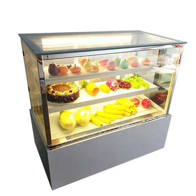 Custom Display Bakery Cake Showcase Refrigeration Equipment Freezer for Supermarket Cakes