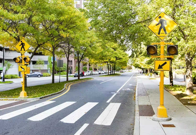 Пеликан Зебра пересечение солнечной панели беспроводной пешеходный кнопочный светодиодный светофор