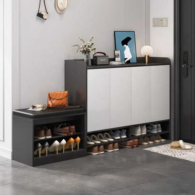 VIC Simple Shoe Cabinet shoe stool integrated home door storage economical space saving simple modern shoe shelf