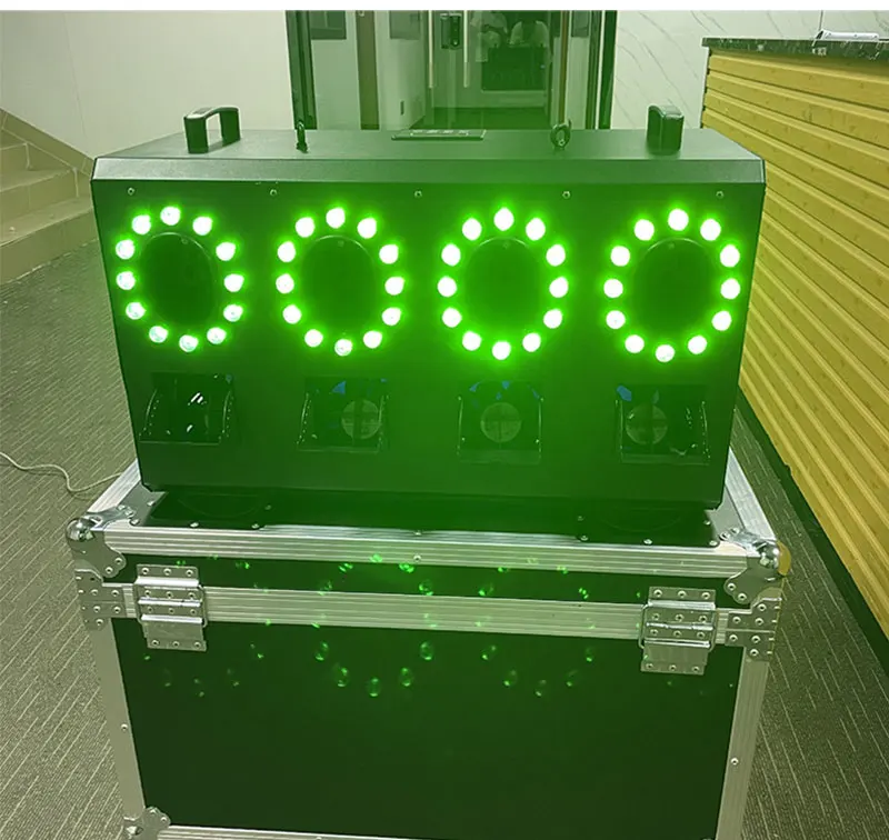 3000W LED Four Hole Smoke Bubble Machine DMX Stage Smoke Bubble Machine For Performances Wedding