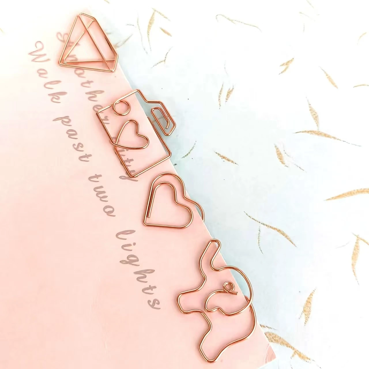 Popular Special-shaped Butterfly Paper Clip Metal Paper Clip Wholesale Bookmark Creative Gold Paper Clips