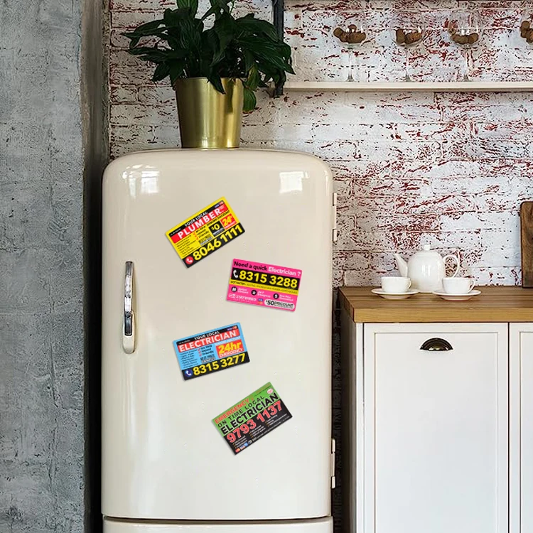 China cheap printing fridge magnet,promotional business card Sydney magnet