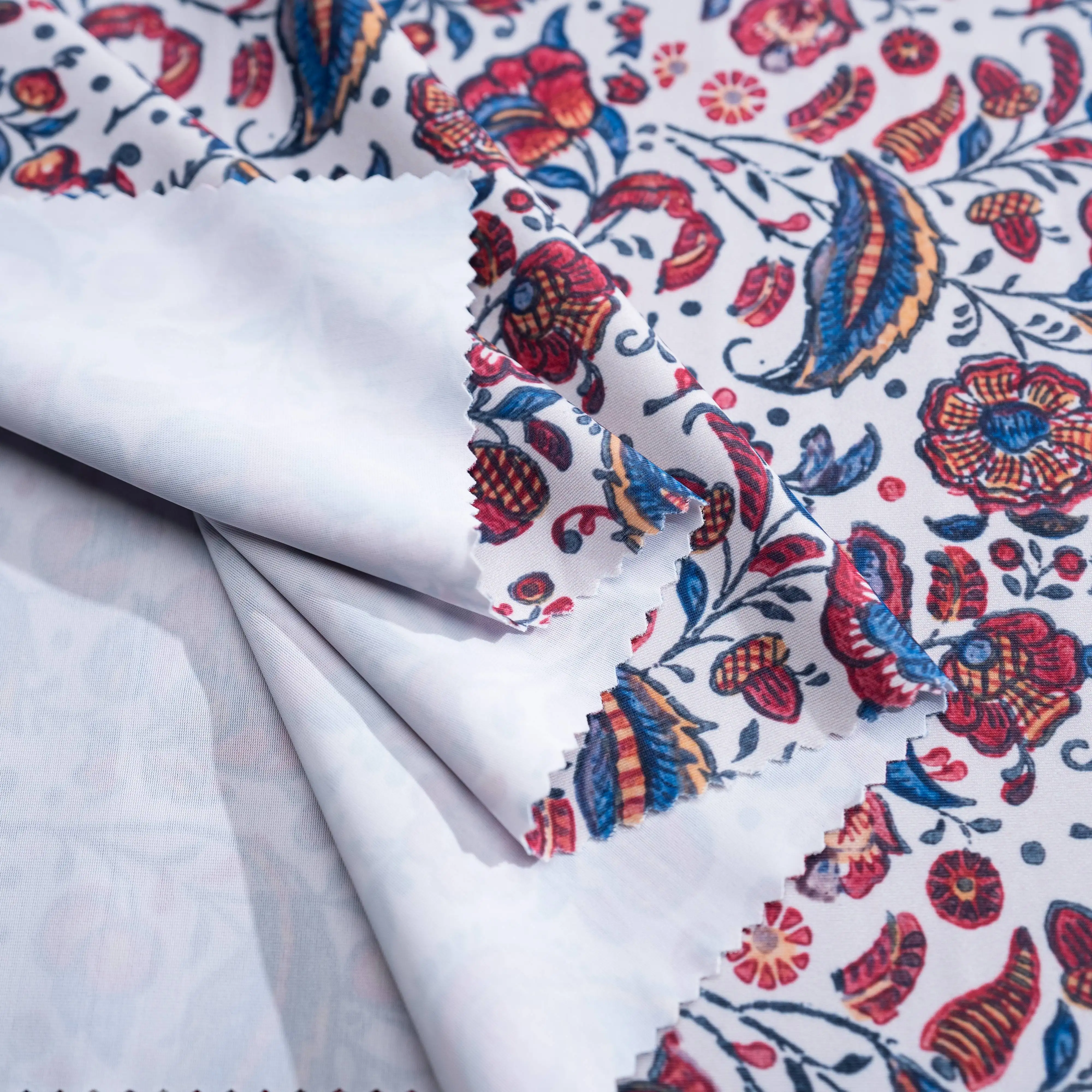 8039 Custom Digital Printing Fabrics Wholesale Women Silk Satin Polyester Spandex Fabric Satin Floral Fabric For Clothes