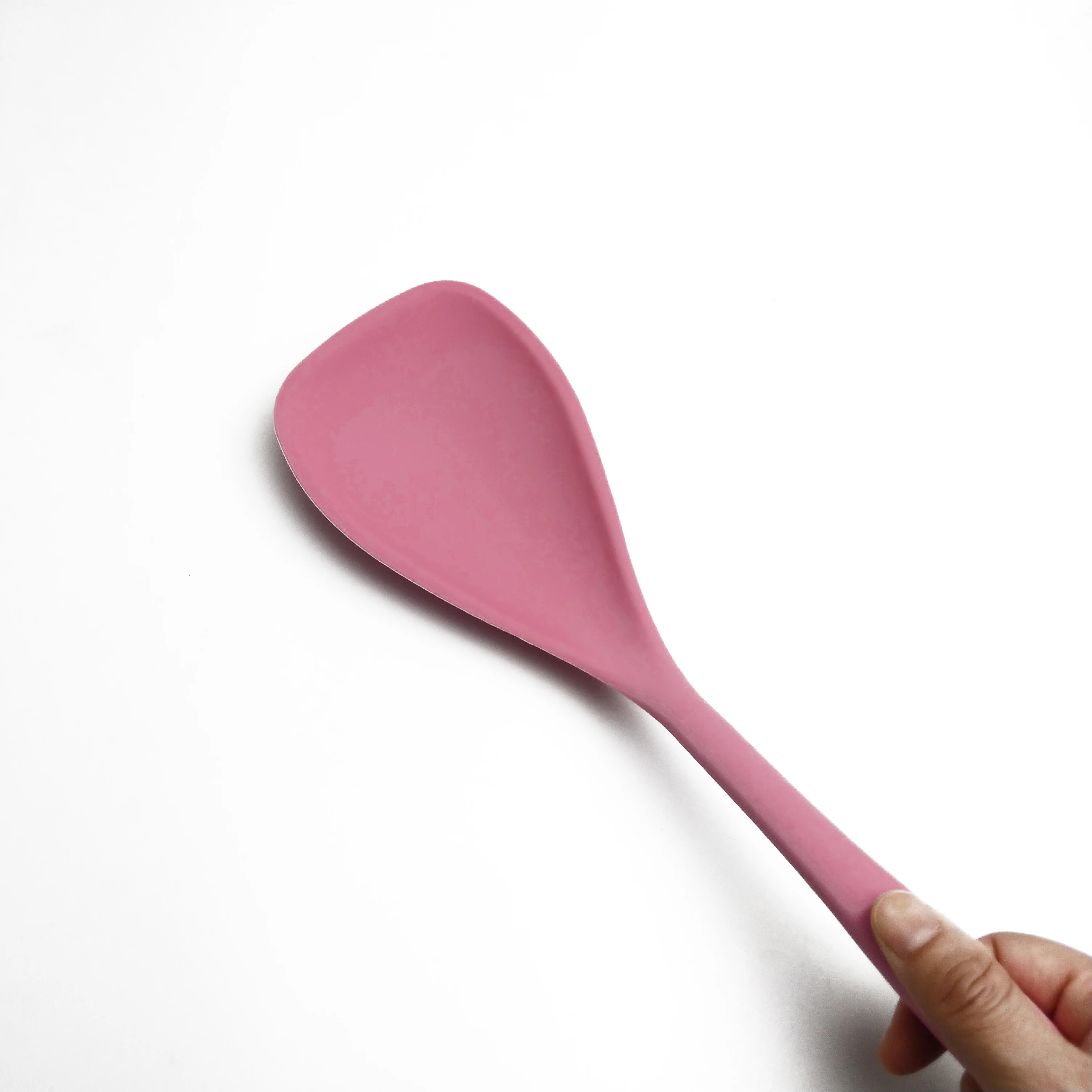 Высокое качество кухонная утварь инструменты для приготовления пищи нейлон специальная ложка для смешивания противопригарная силиконовая основа половник