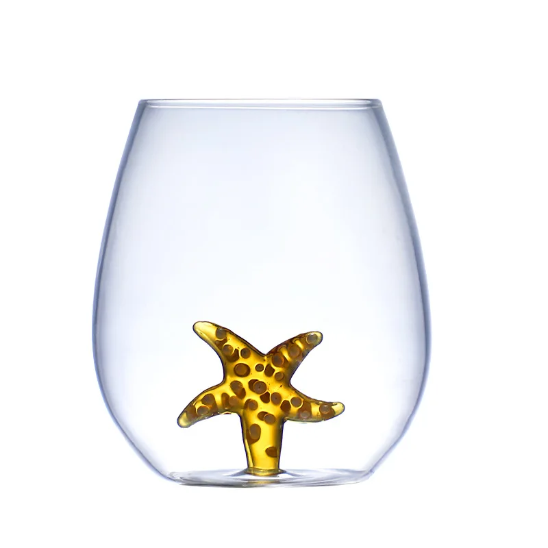 3D Animal Drinking Cup Egg Shape Juice Drink Cup Transparent Unique Single Layer Glass Cups Colors manufacturers