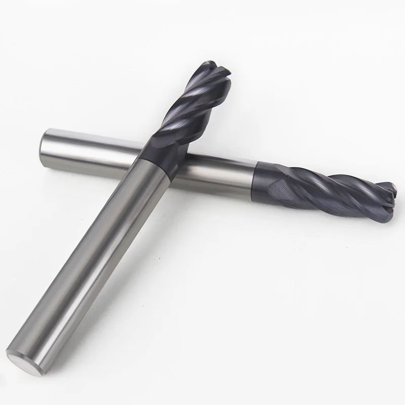 CNC solid Carbide End Milling Hardened Steels 4-Flute Corner Radius End mills Cutter