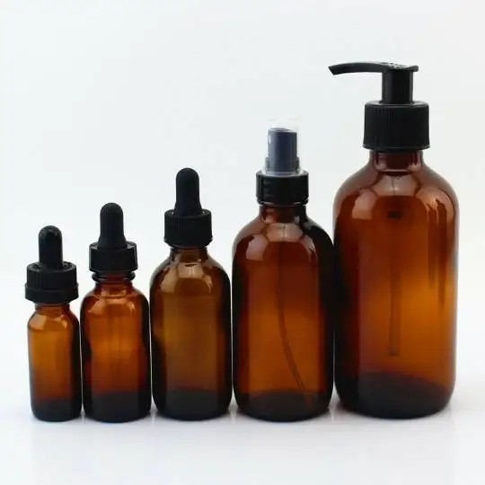 Alibaba china supply 50 ml 100ml clear amber blue green glass spray bottles for face cosmetic lotion