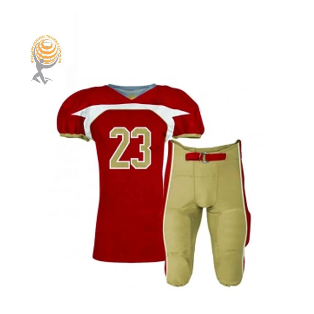 
Sports wear numbering Full sublimation american football jersey customized team wear youth and adults football jersey and pant 