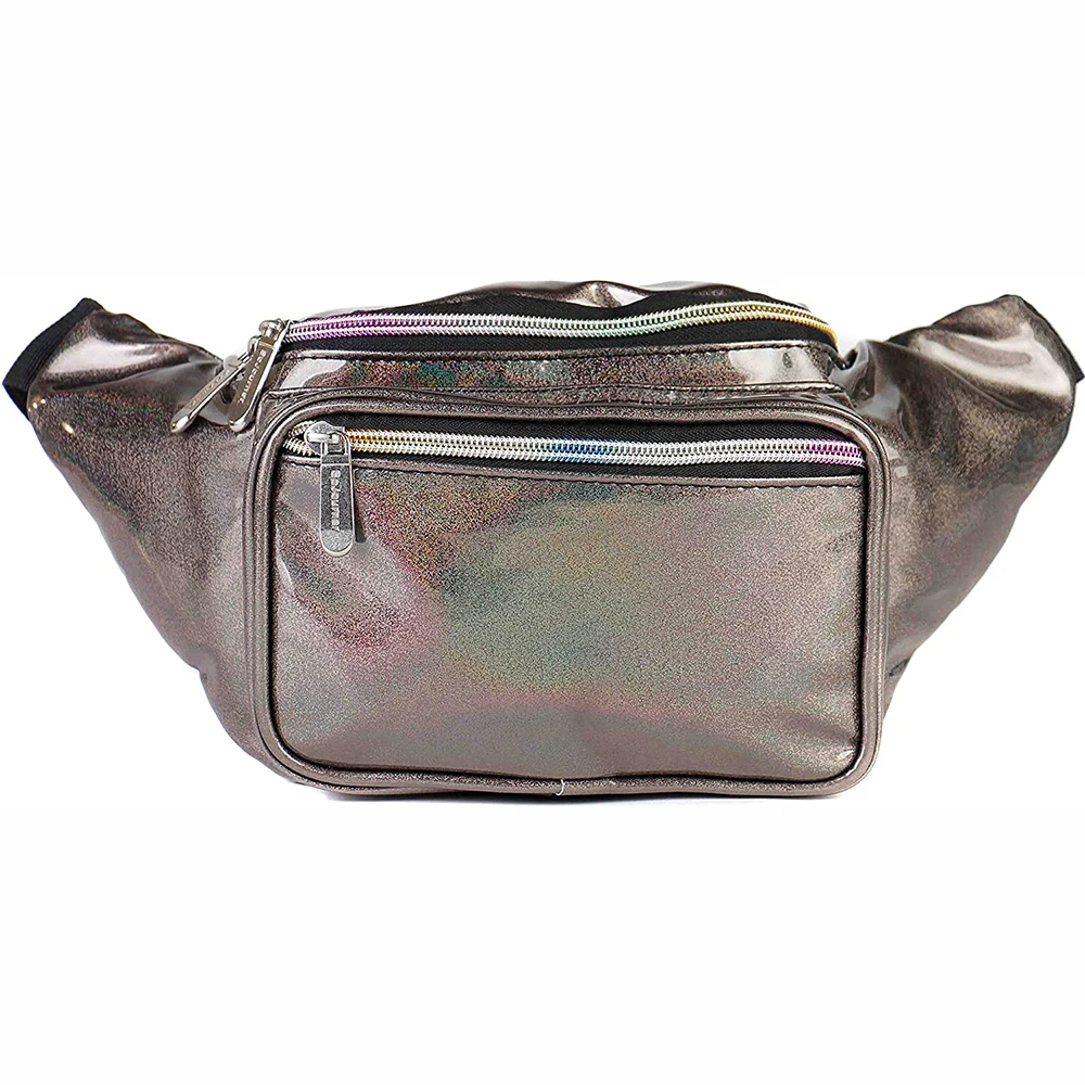 
Custom Fashion Copper Glitter fanny pack Sport Running Travelling Belt waist bag for outdoor 