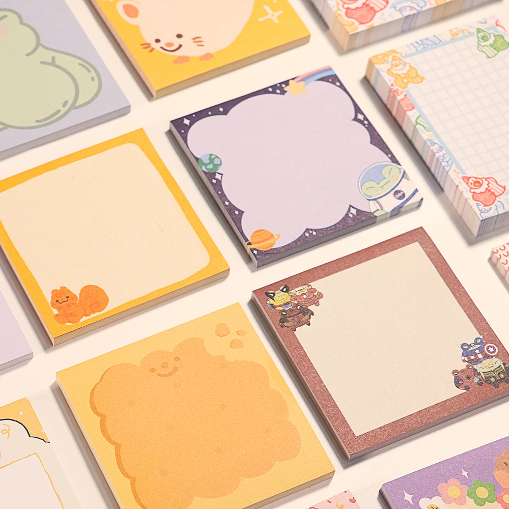 kunshan krell Custom personality design Charm Self-adhesive Sticky Note Paper Square shape stationery note paper sticker