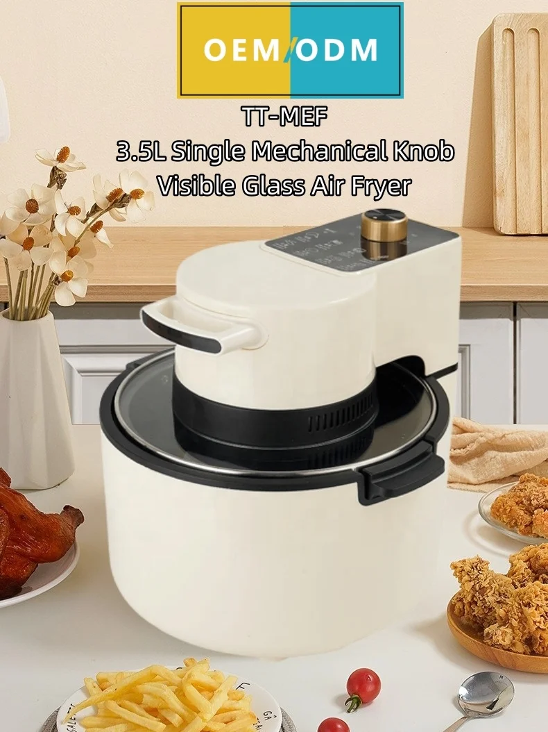 Multi purpose air fryer wholesale customized OEM air fryer toaster visual glass lid freidora aire export