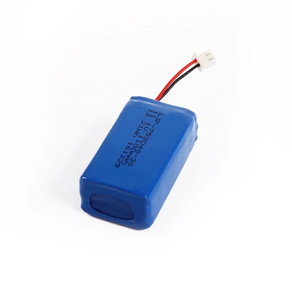 11.1v 1000mah battery Rechargeable 3s 753048 1100mah lipo lithium ion 11.1v li-polymer battery pack