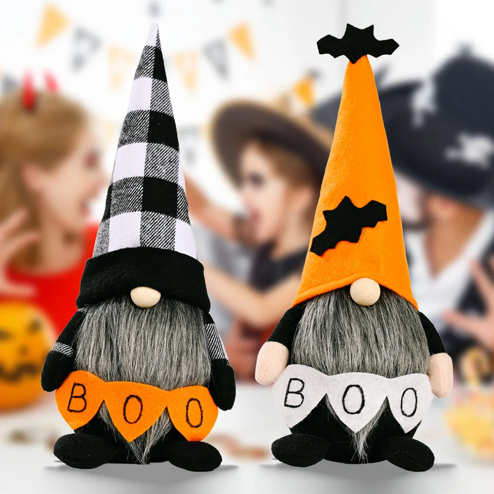 TS Home Ornaments Halloween Props Door Wall Christmas Tree Hanging Gnome Decorative Fabric Doll Halloween Table Decorations