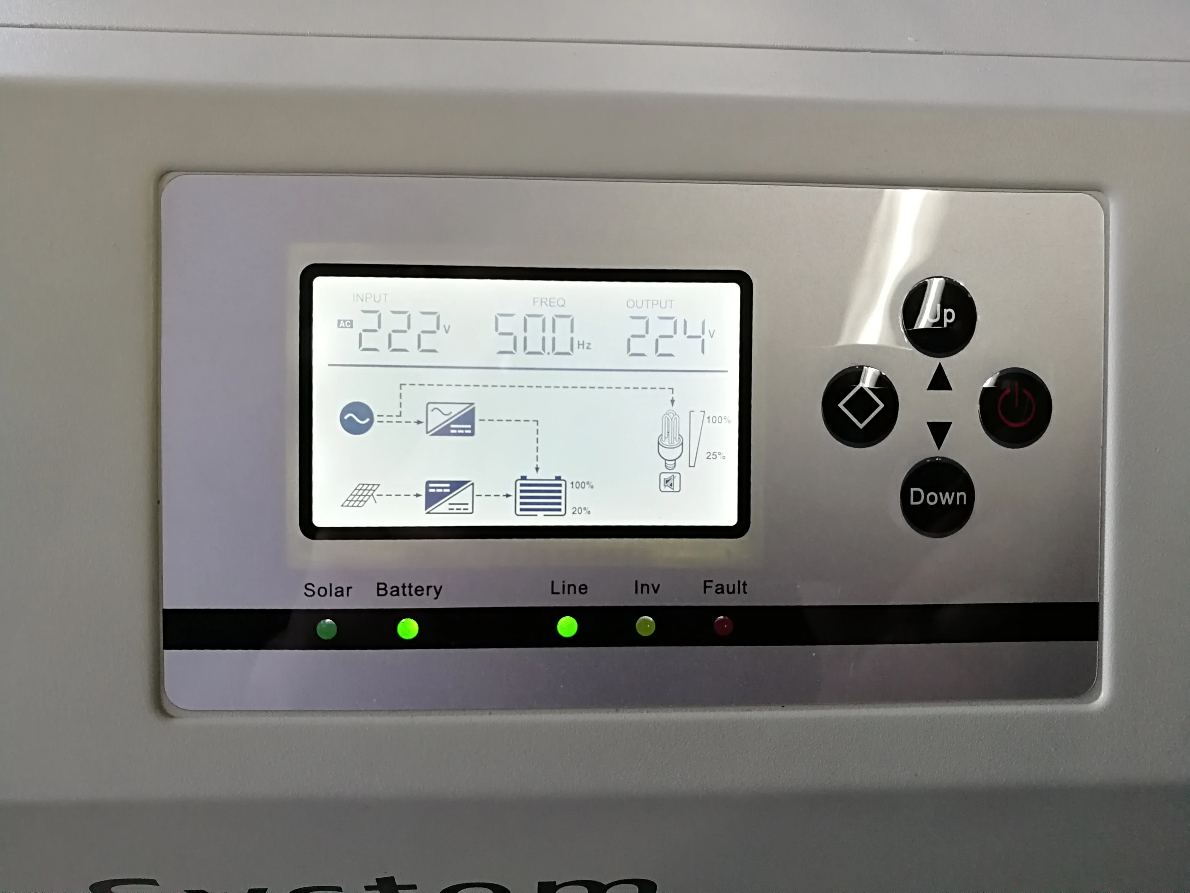 2000W 2KW 24VDC 220VAC Battery MPPT Controller Inverter inbuilt Home Use Off Grid Solar System All in One Solar Generator