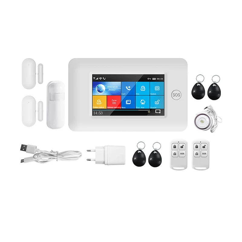 
Affordable 2g 3g 4g gsm tuya smart mini intelligent wireless intruder yard security alarm system 