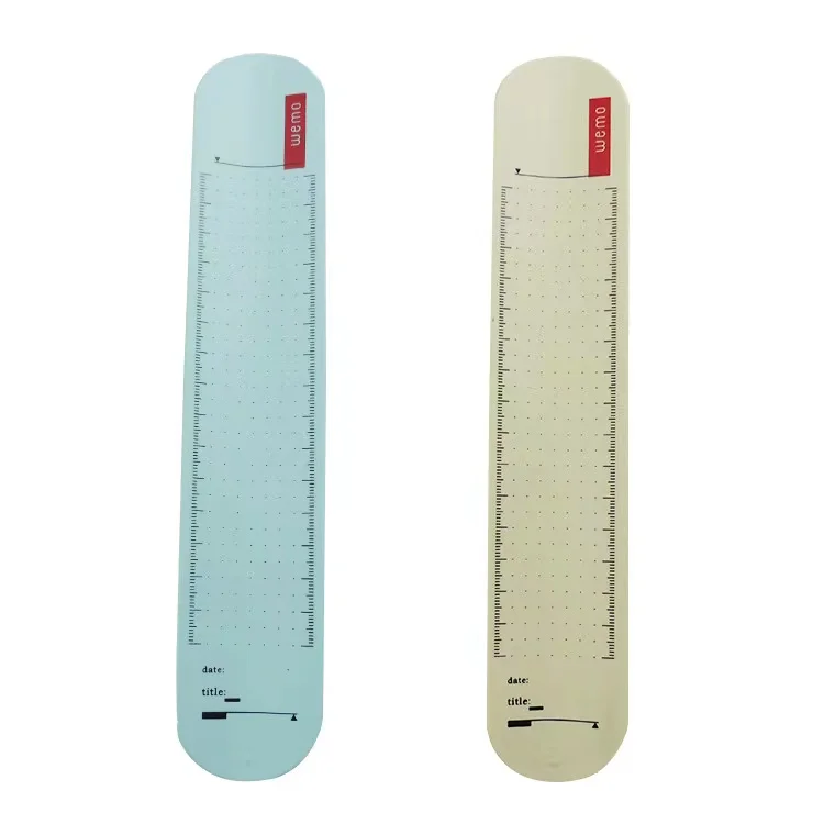 Stationery School Supplies Writable Ruler Silicone Slap Bracelet