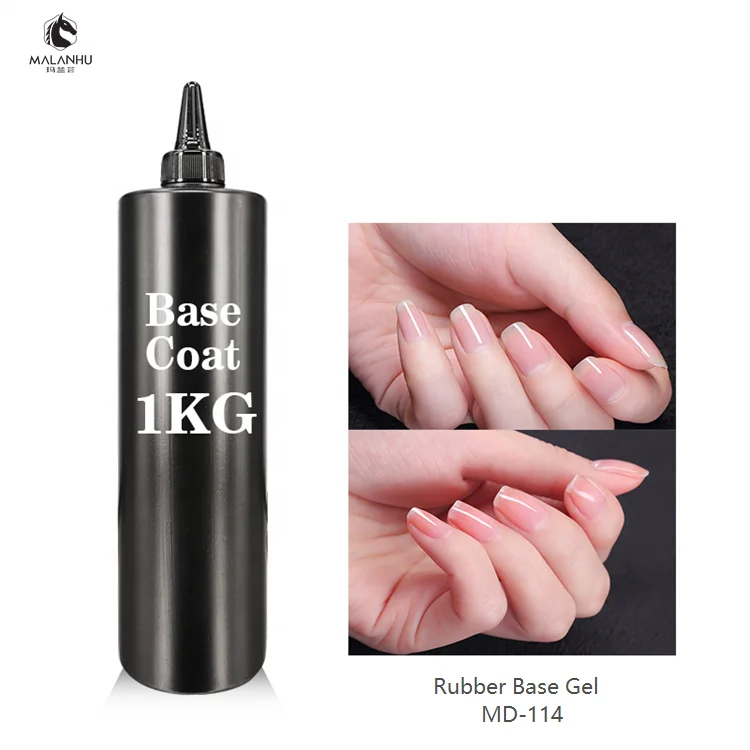 wholesale nail supplies gel polish base coat 1kg/5kg/25kg Bulk Uv odorless base gel polish Super Strong Rubber Base Coat