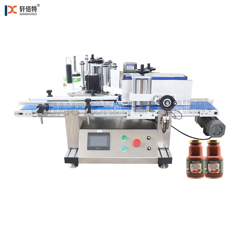 XT-150  Factory label Applicator Manual Sticker  Jars wine Can Water Square Round Bottle Semi Automatic Labeling Machine