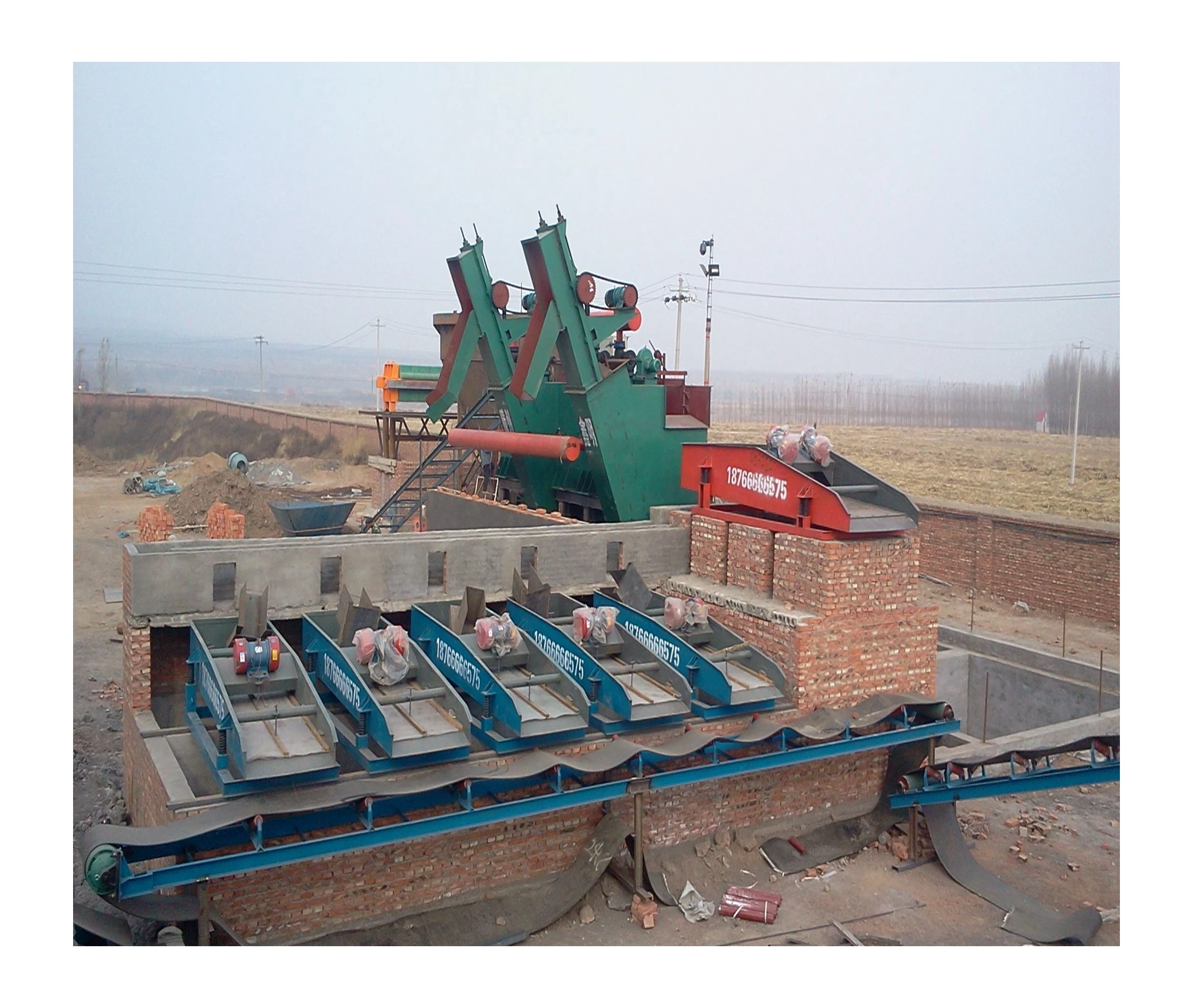 Factory sale various widely used professional 8 type screen side bucket coal washing machine