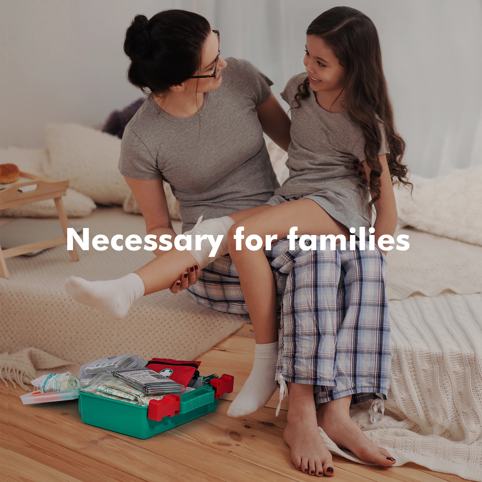 DIN 13169 Durable Premium 50 Person First Aid Medical Kit Wall Mount First Aid for Office Workplace Industrial