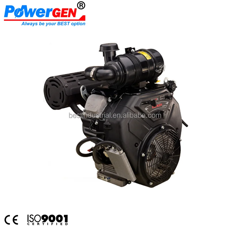 Best Seller!!! POWERGEN 1000CC OHV Air Cooled 2 Cylinder V Twin Horizontal Shaft Gasoline Engine 35HP